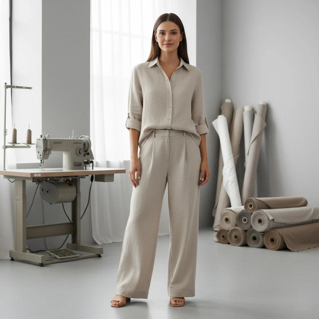 Wrinkle Free Pure Linen Fabric